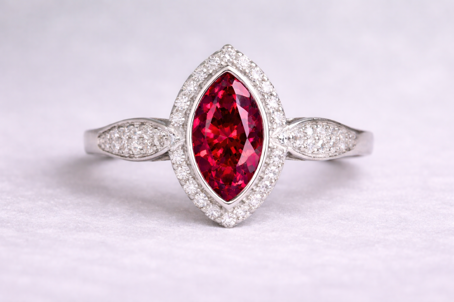 Anne Crystal Marquise Ring