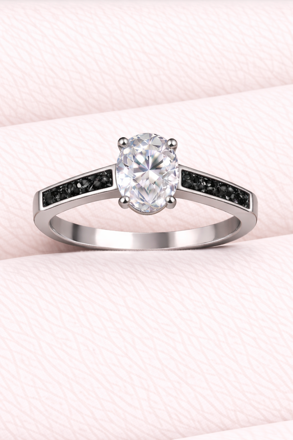 Moissanite Oval Ring