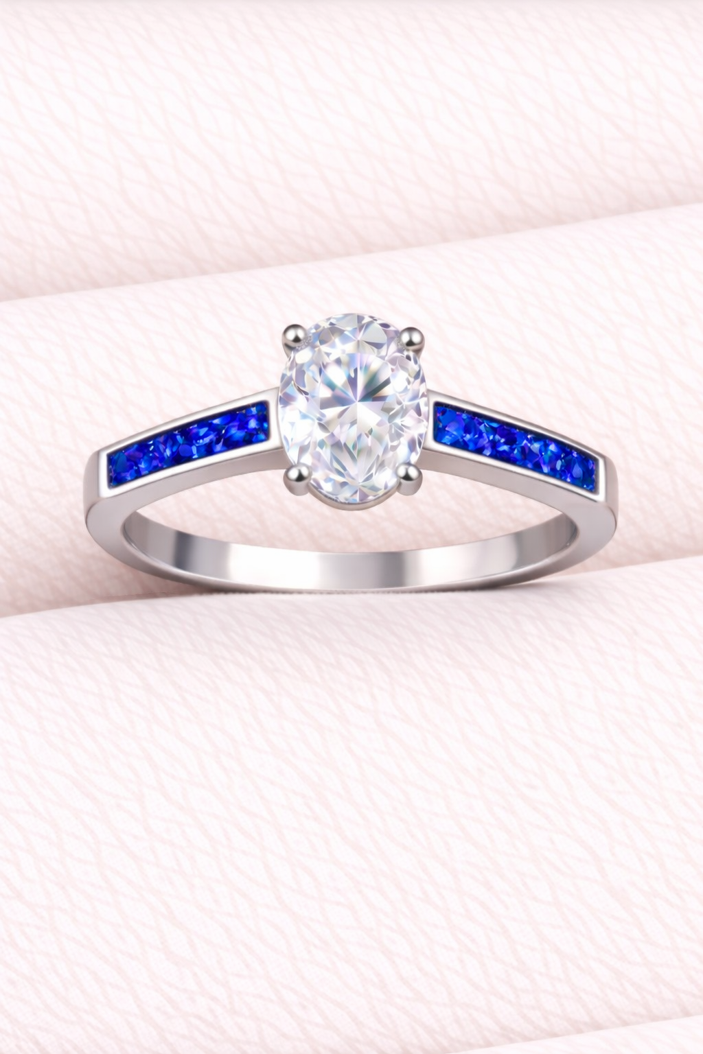 Moissanite Oval Ring