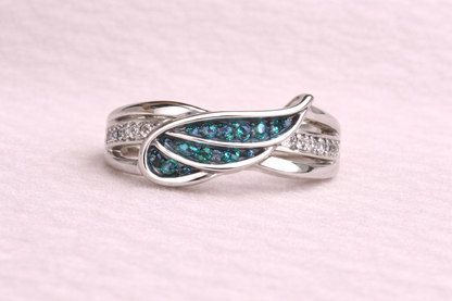 Angel wing ring