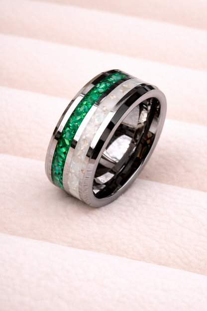 Tungsten Carbide Double Channel Ring