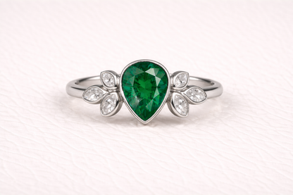 Pear Shape Memorial Ashes Ring