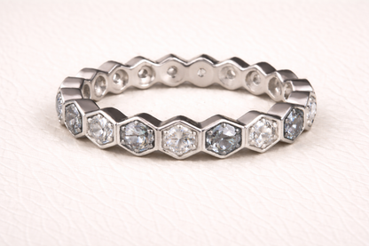 The Lucy Full Band Hexagon Ring