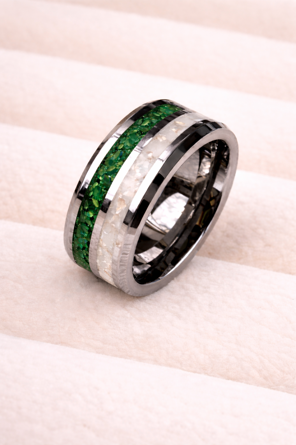 Tungsten Carbide Double Channel Ring