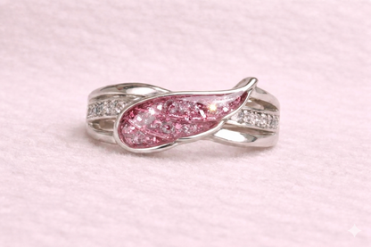 Angel wing ring
