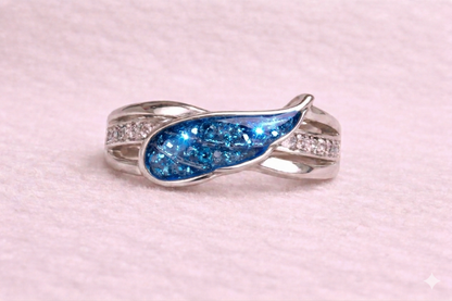 Angel wing ring
