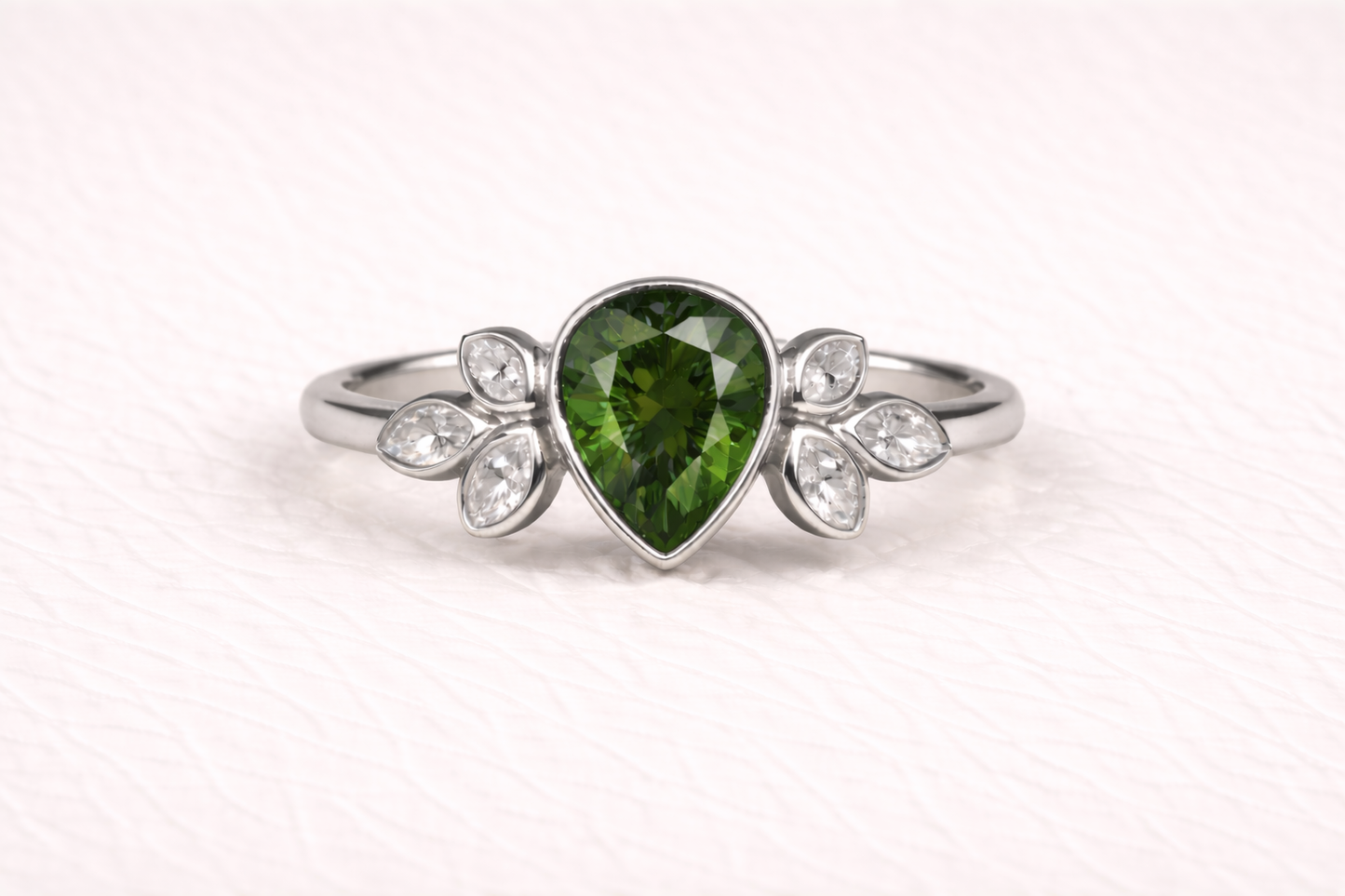 Pear Shape Memorial Ashes Ring