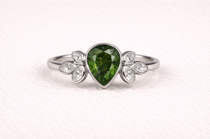 Pear Shape Memorial Ashes Ring