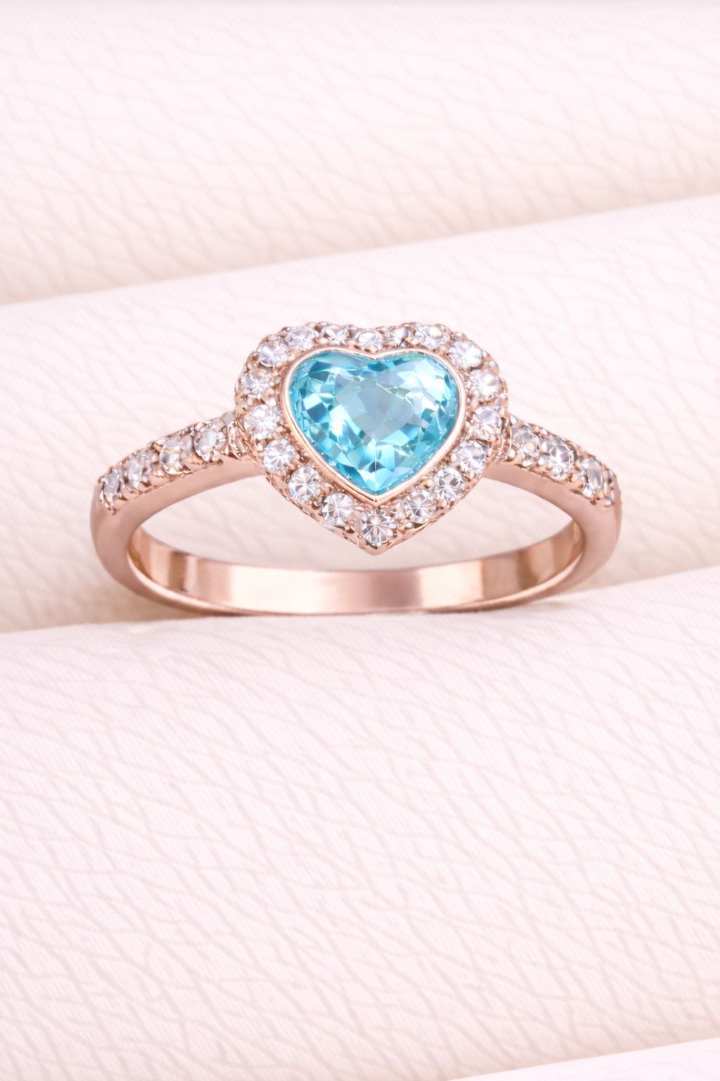 Louise Heart Diamanté Ring