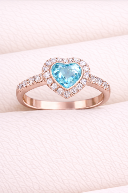 Louise Heart Diamanté Ring
