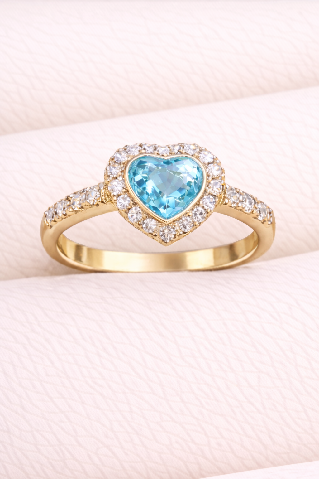Louise Heart Diamanté Ring