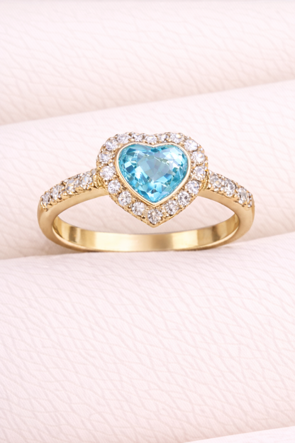 Louise Heart Diamanté Ring