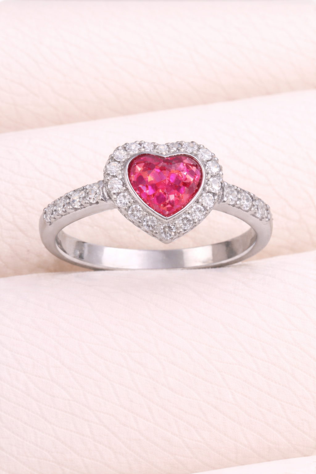 Louise Heart Diamanté Ring