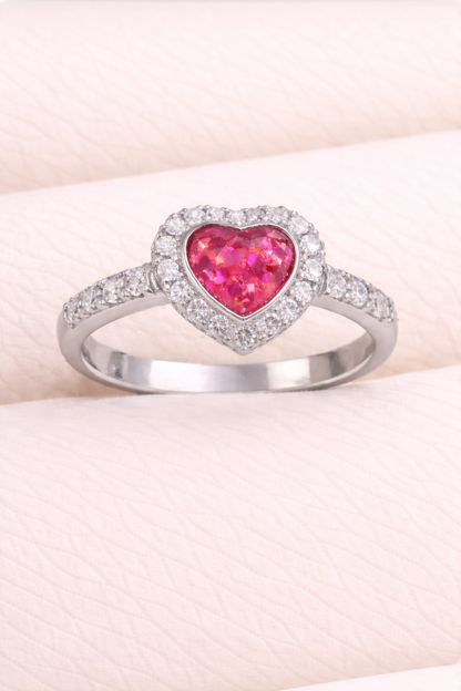 Louise Heart Diamanté Ring