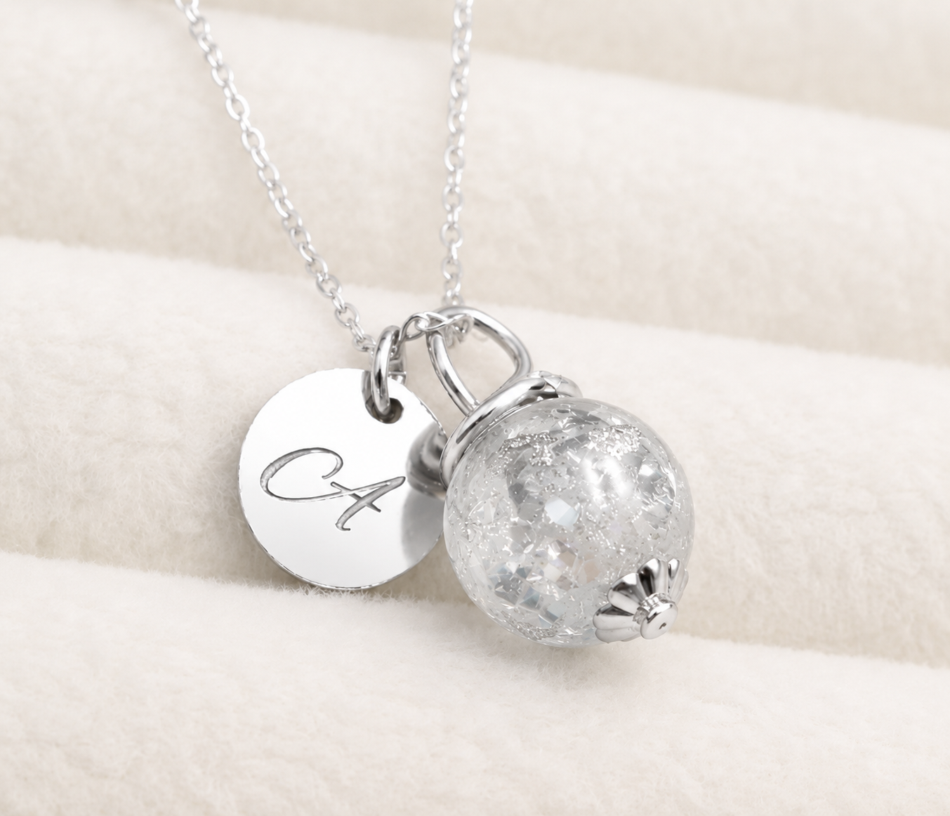 Vermeil Sterling Silver orb necklace
