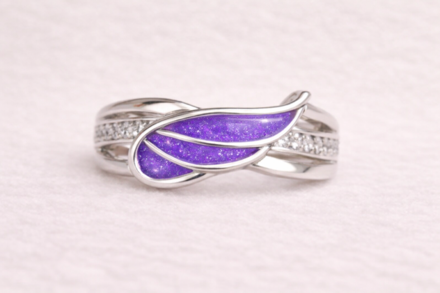 Angel wing ring