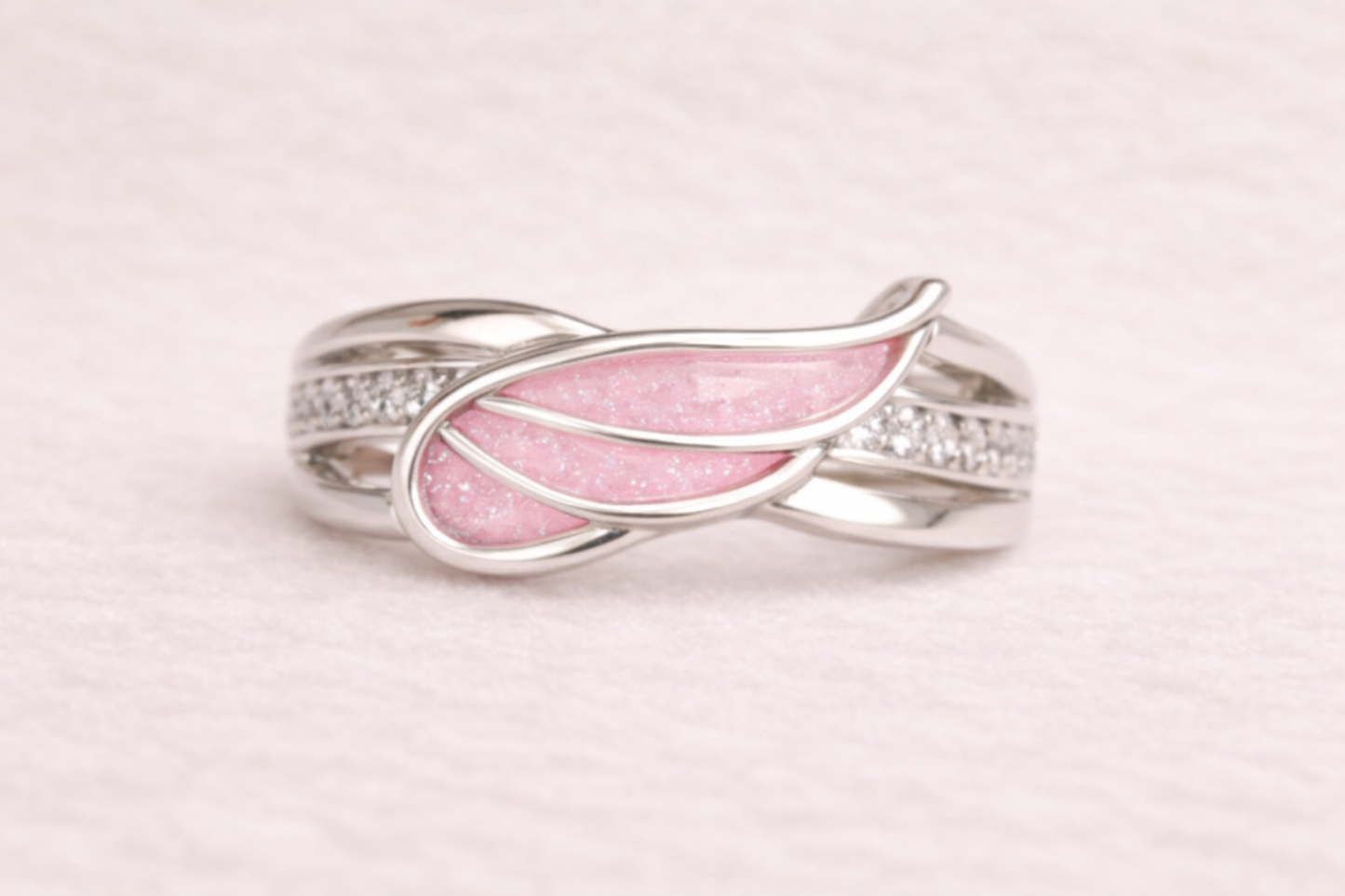 Angel wing ring