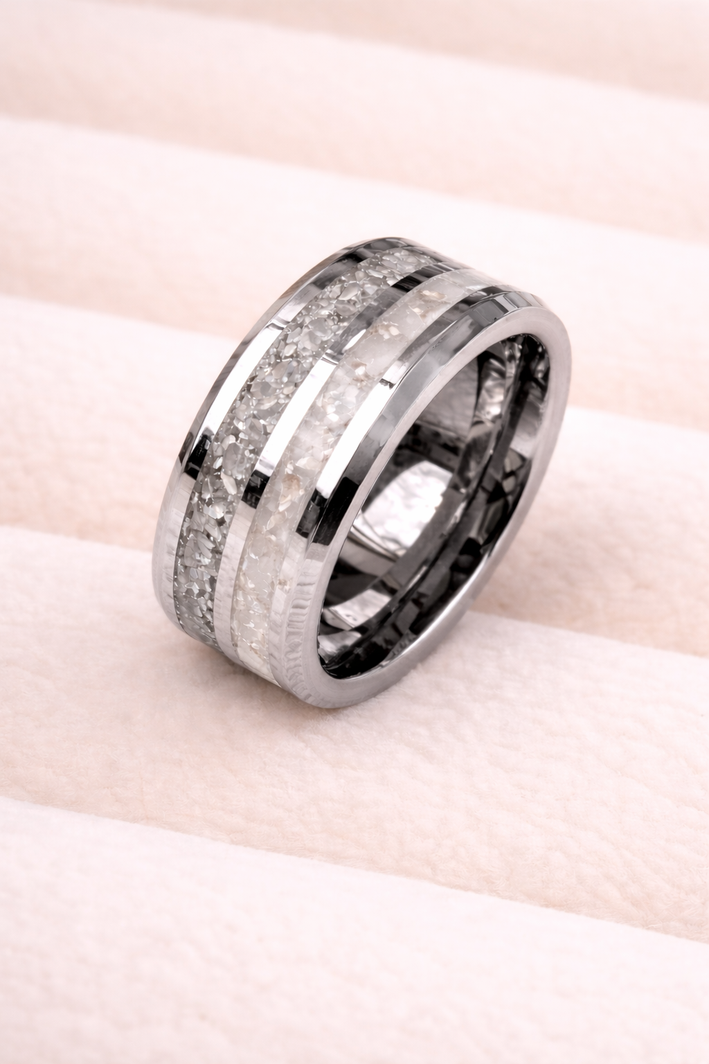 Tungsten Carbide Double Channel Ring