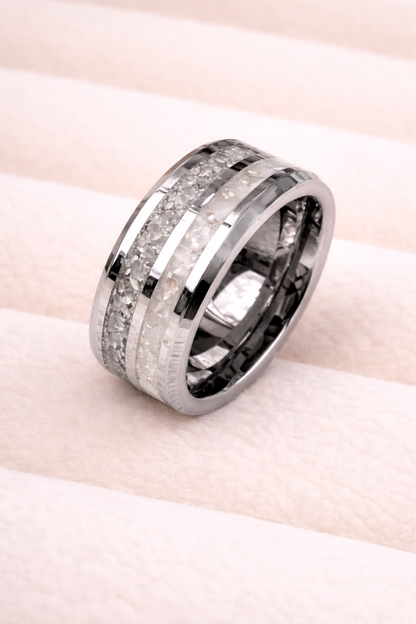 Tungsten Carbide Double Channel Ring