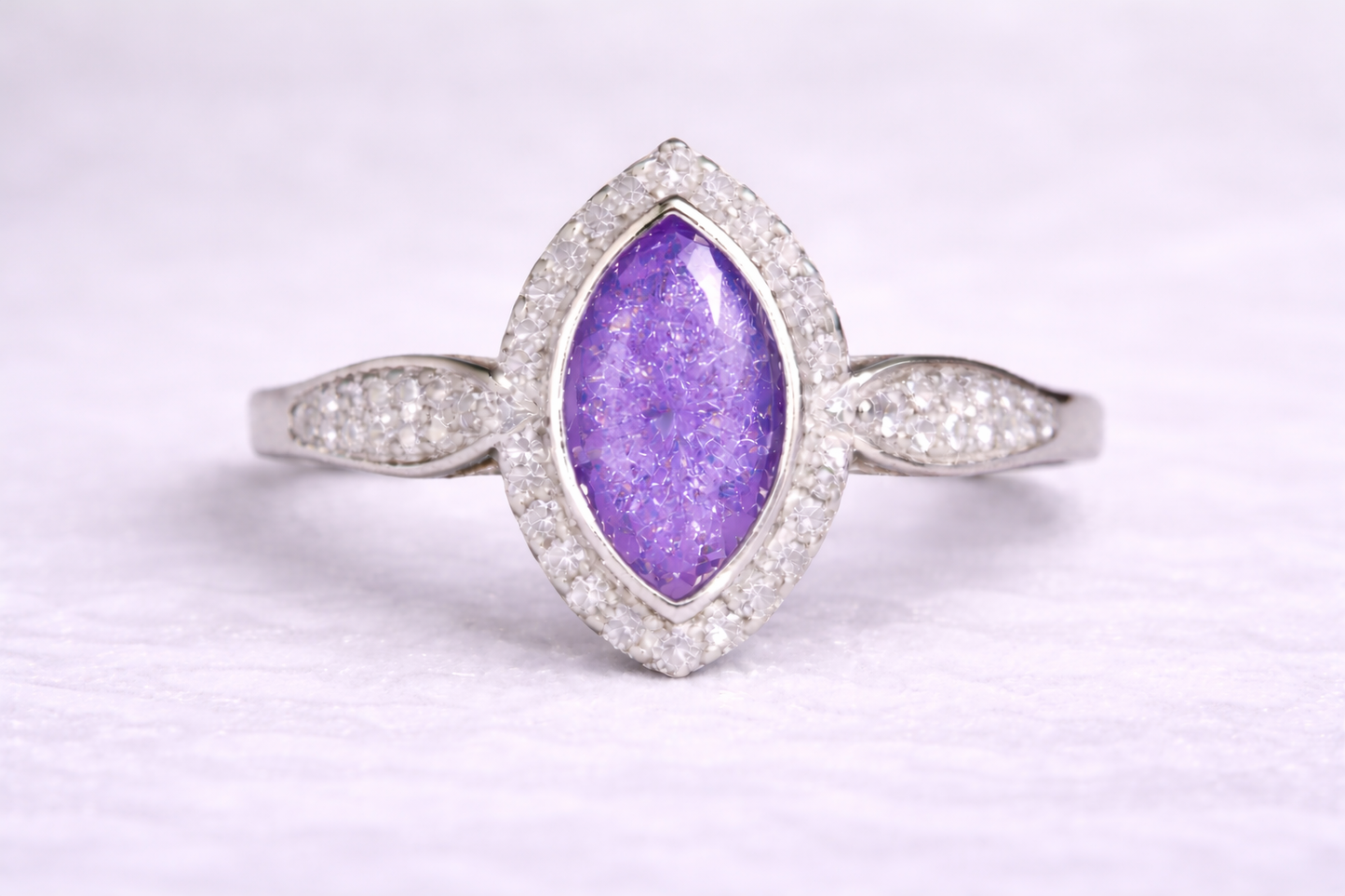Anne Crystal Marquise Ring