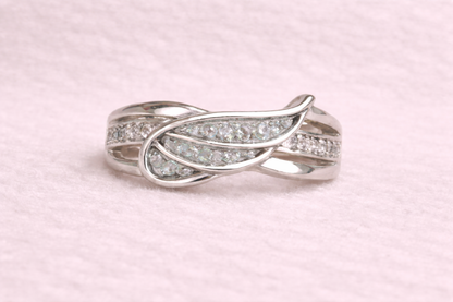 Angel wing ring