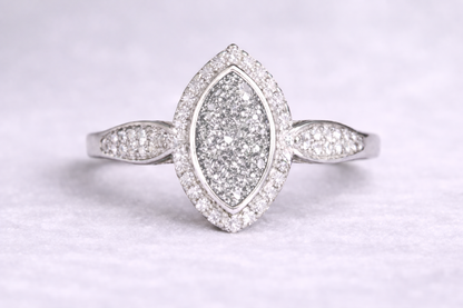 Anne Crystal Marquise Ring