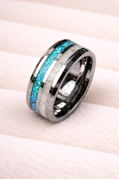 Tungsten Carbide Double Channel Ring