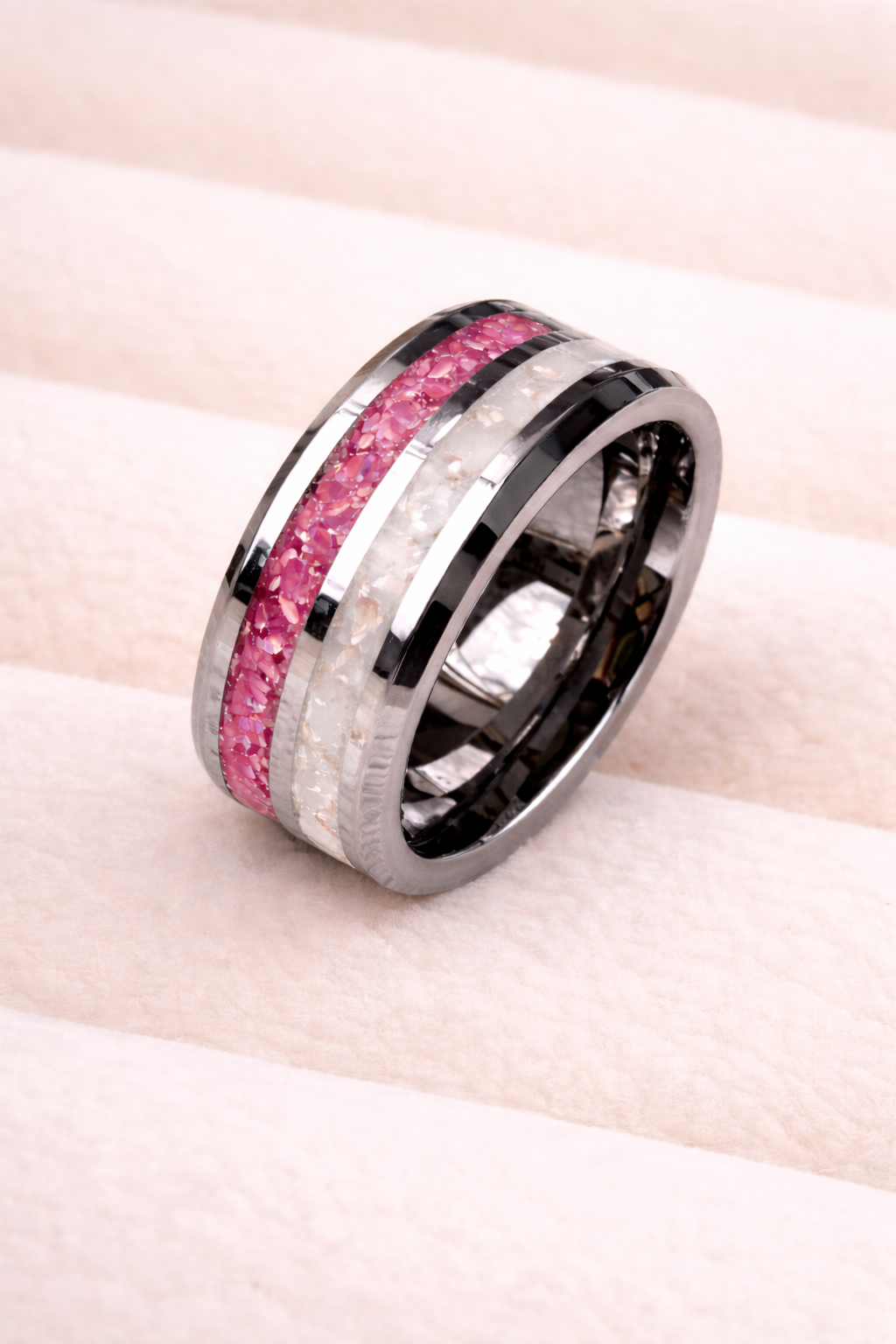 Tungsten Carbide Double Channel Ring