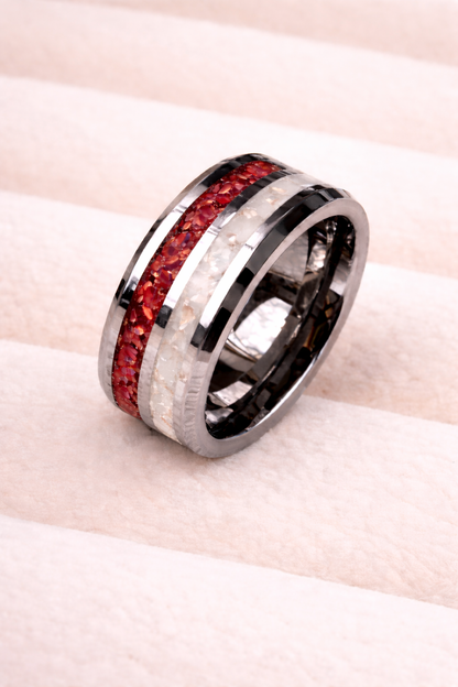 Tungsten Carbide Double Channel Ring