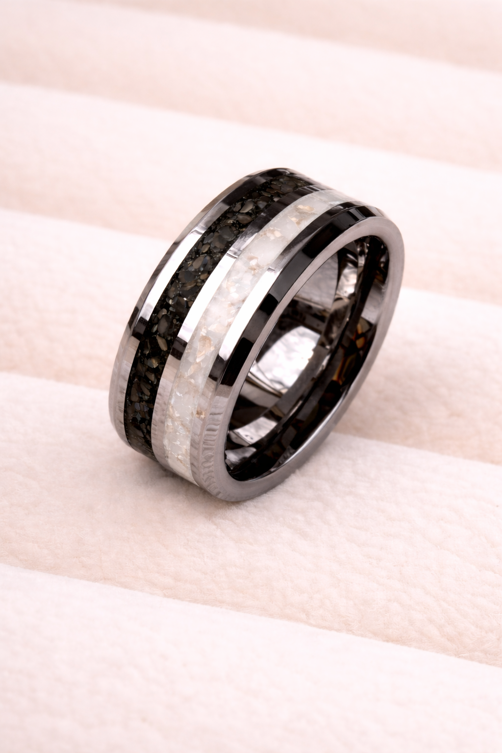 Tungsten Carbide Double Channel Ring