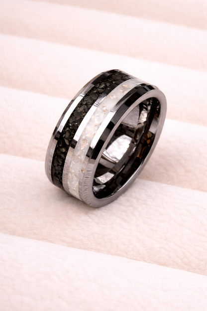 Tungsten Carbide Double Channel Ring