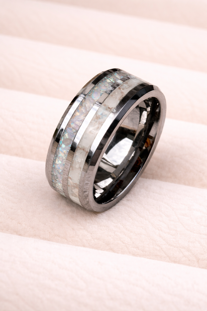 Tungsten Carbide Double Channel Ring